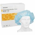 Mckesson Disposable Bouffant Surgical Caps, Blue, Elastic Closure, X-Large, 24 in., 100PK 40181100